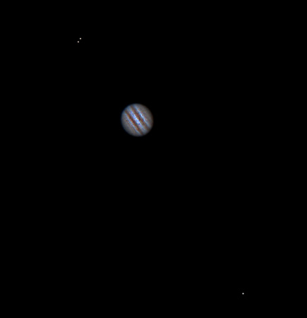 Jupiter (with 3 moons)