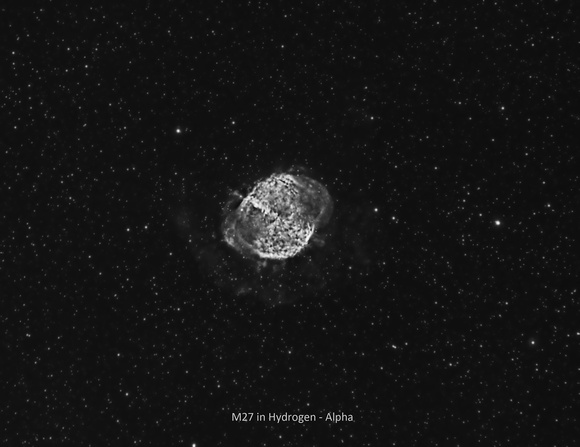 M27 Dumbbell Nebula in Ha