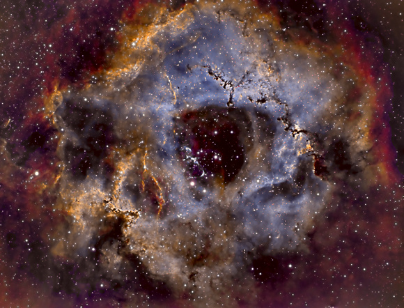 Open Cluster NGC2244 with the Rosette Nebula