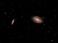 M82 (Cigar Galaxy) and M81 (Bode's Galaxy)
