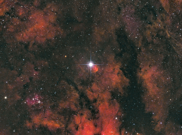 Sadr with open cluster NGC6910